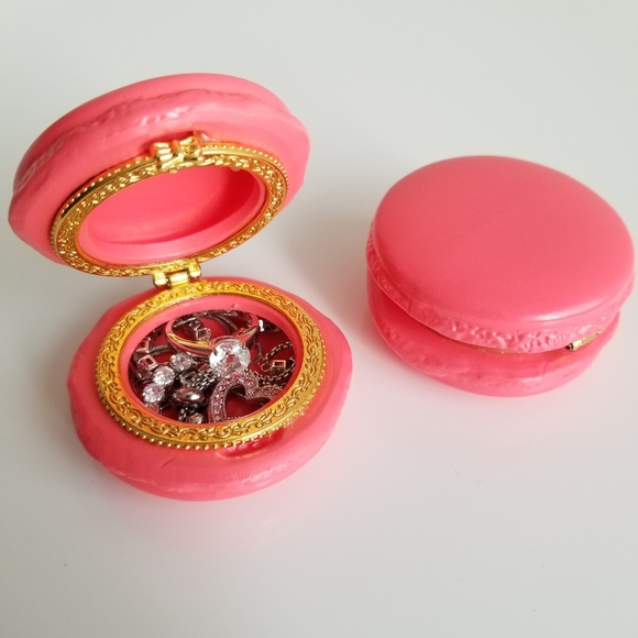 Jewelry - LAST SET! 🆕️ Set of 2 Ceramic French Macaron Trinket Boxes